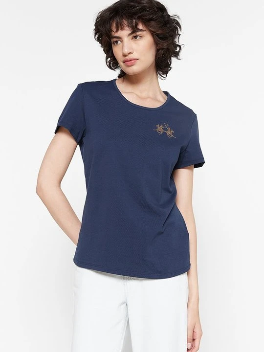 Zdjęcie produktu T-shirt basic La Martina granatowy