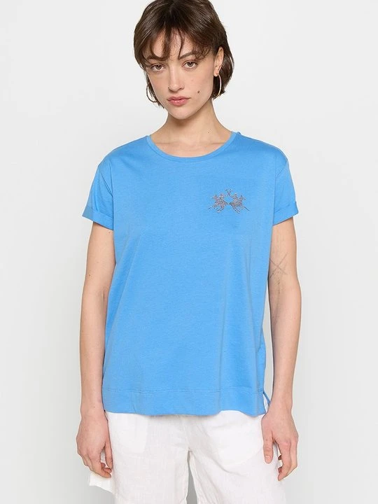 Zdjęcie produktu T-shirt basic La Martina niebieski