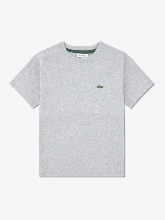 Zdjęcie produktu T-shirt basic Lacoste jasnoszary melanż