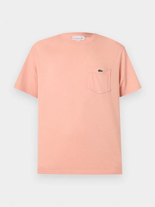 Zdjęcie produktu T-shirt basic Lacoste różowy melanż