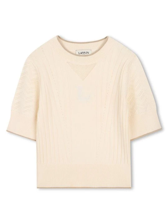 Zdjęcie produktu T-shirt basic Lanvin beżowy