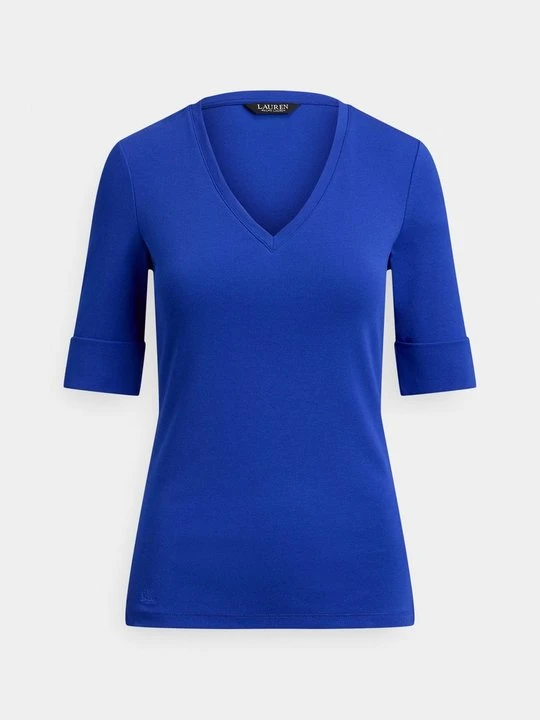 Zdjęcie produktu T-shirt basic Lauren Ralph Lauren szafirowy