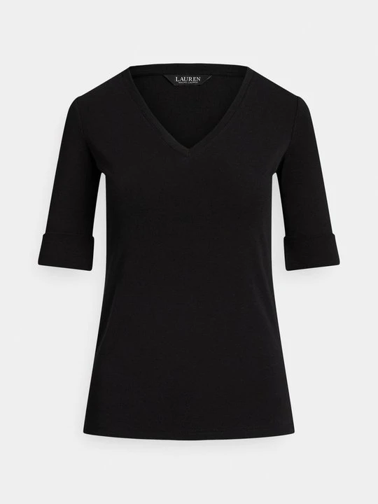 Zdjęcie produktu T-shirt basic Lauren Ralph Lauren czarny