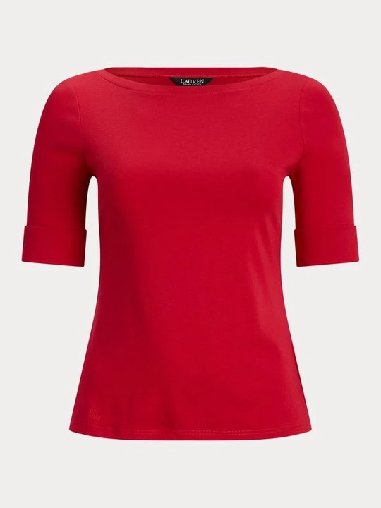 Zdjęcie produktu T-shirt basic Lauren Ralph Lauren czerwony