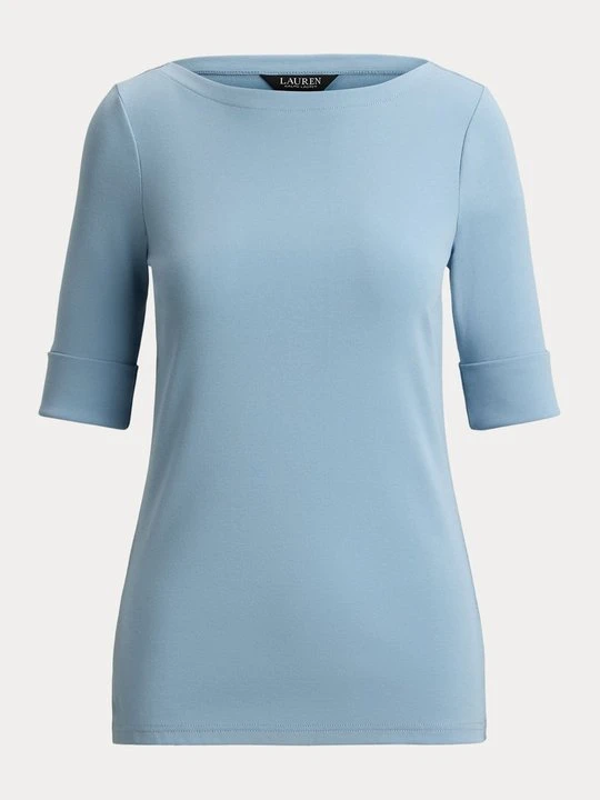 Zdjęcie produktu T-shirt basic Lauren Ralph Lauren jasnoniebieski