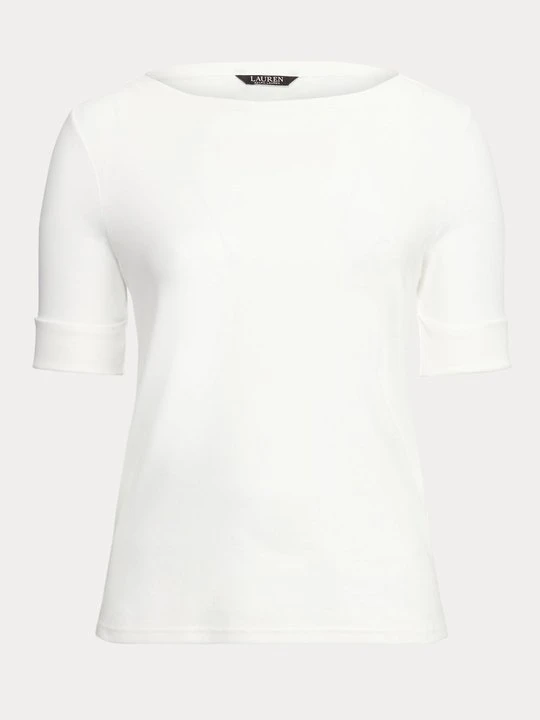 Zdjęcie produktu T-shirt basic Lauren Ralph Lauren mleczny