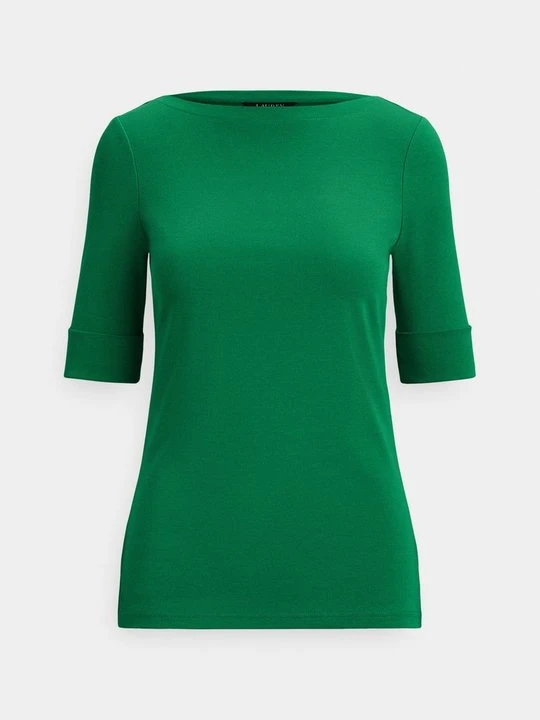 Zdjęcie produktu T-shirt basic Lauren Ralph Lauren zielony