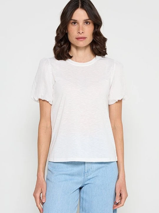 Zdjęcie produktu T-shirt basic Le Jardin du Lin biały