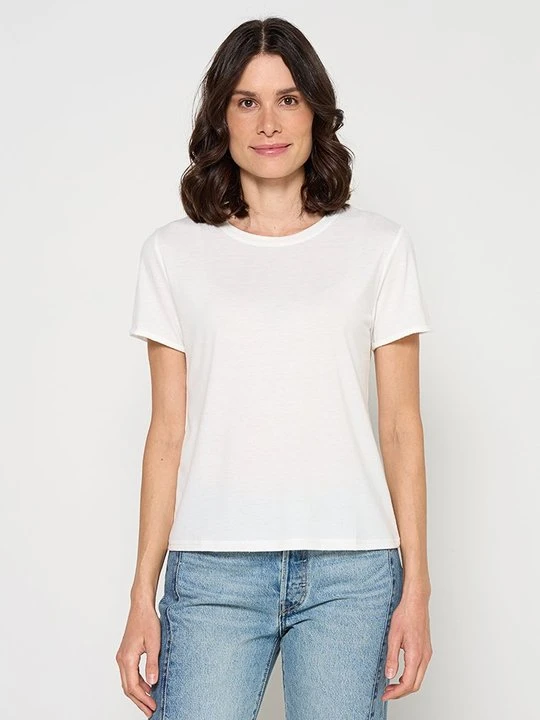 Zdjęcie produktu T-shirt basic Le Jardin du Lin biały