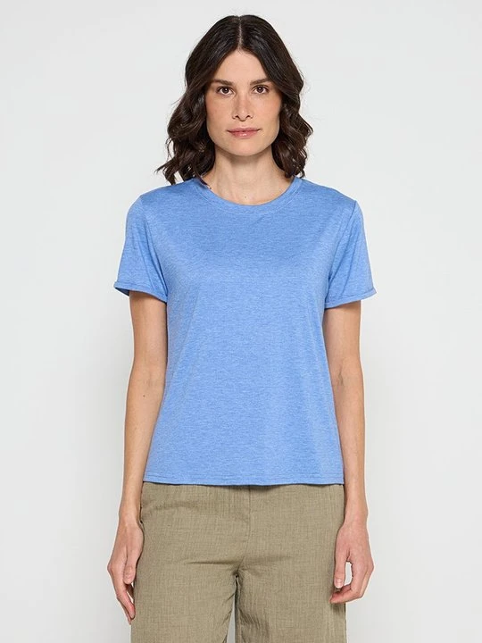 Zdjęcie produktu T-shirt basic Le Jardin du Lin niebieski