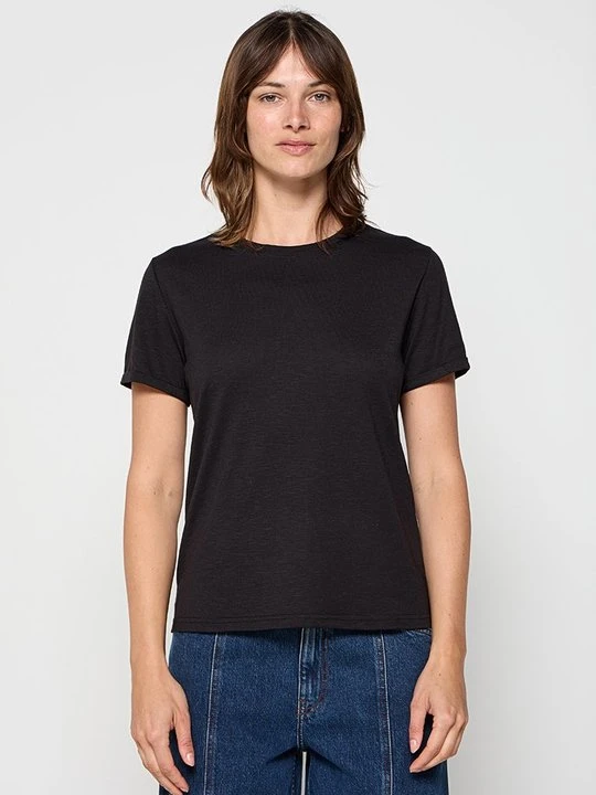 Zdjęcie produktu T-shirt basic Le Jardin du Lin czarny
