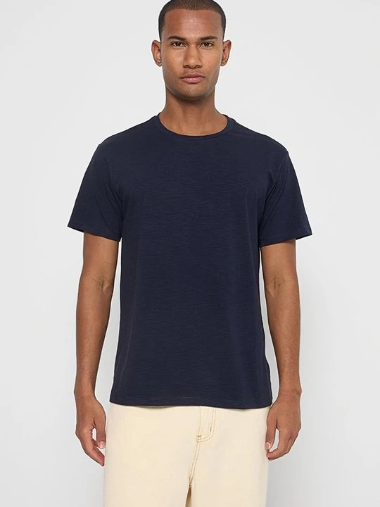 Zdjęcie produktu T-shirt basic Le Jardin du Lin niebieski