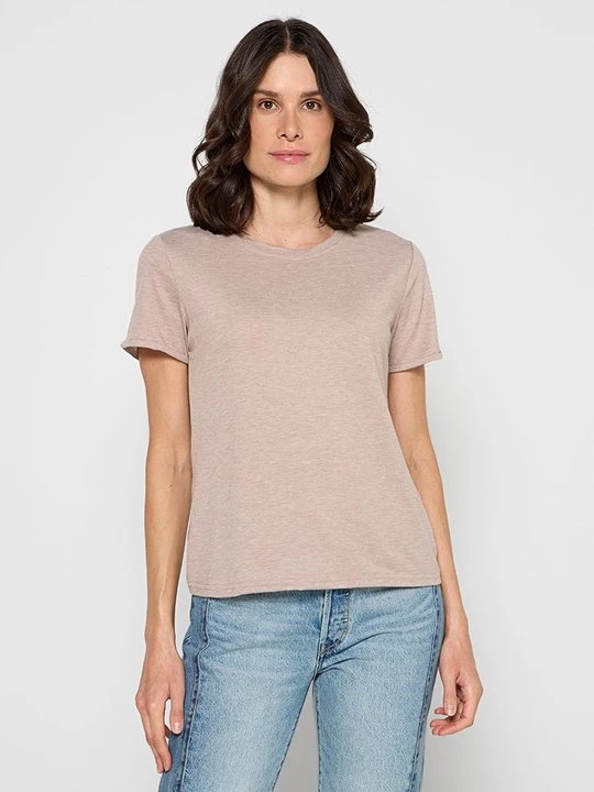 Zdjęcie produktu T-shirt basic Le Jardin du Lin beżowy