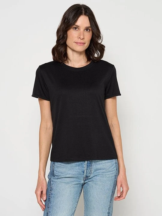 Zdjęcie produktu T-shirt basic Le Jardin du Lin czarny