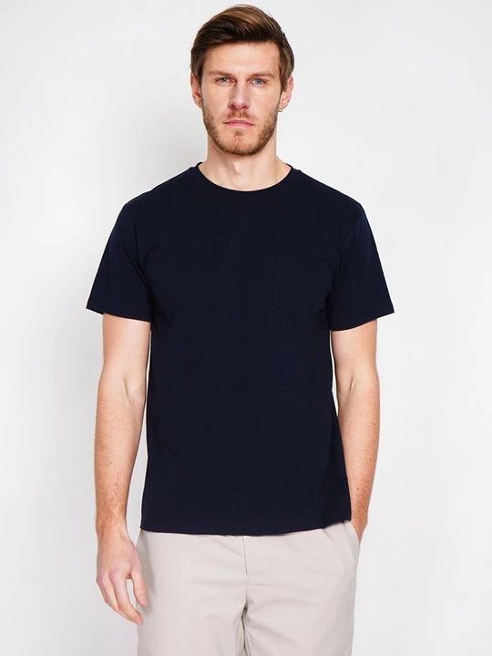 Zdjęcie produktu T-shirt basic Le Jardin du Lin granatowy