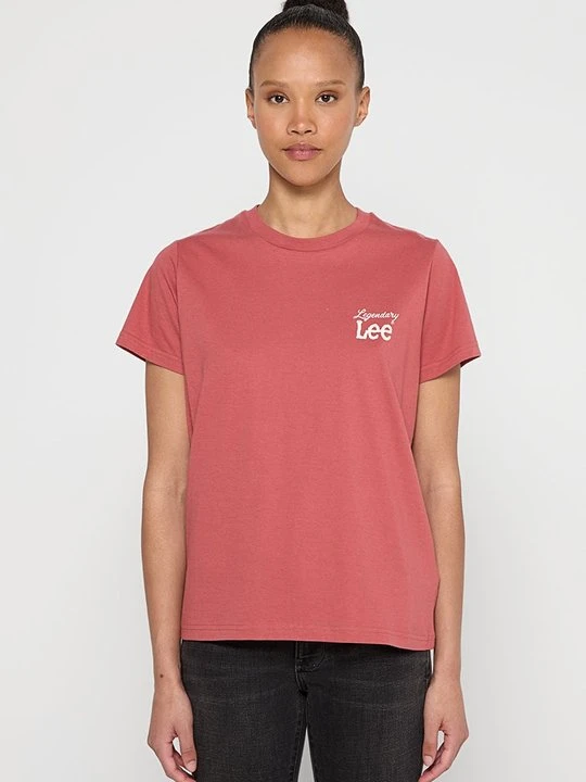 Zdjęcie produktu T-shirt basic Lee brązowy