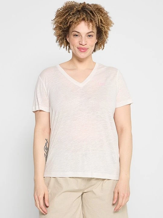 Zdjęcie produktu T-shirt basic Lee beżowy