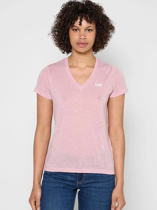Zdjęcie produktu T-shirt basic Lee jasnoróżowy