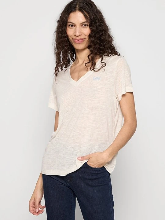 Zdjęcie produktu T-shirt basic Lee beżowy
