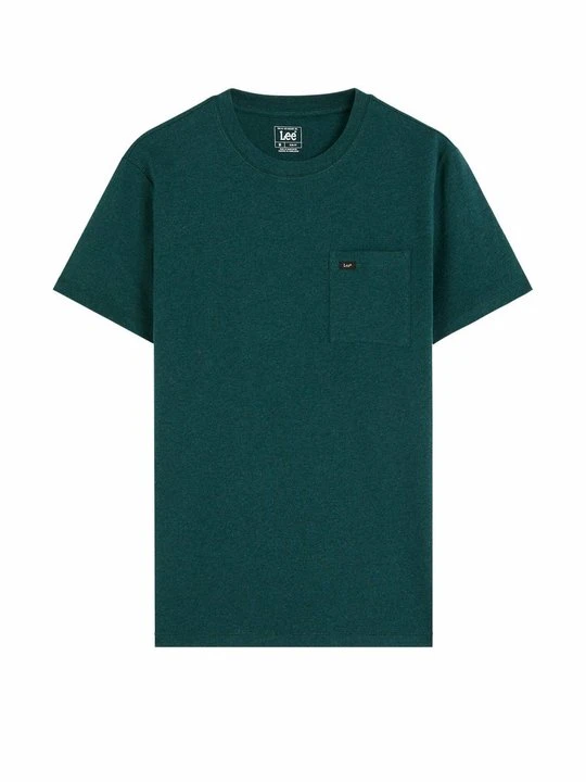 Zdjęcie produktu T-shirt basic Lee ciemnozielony melanż