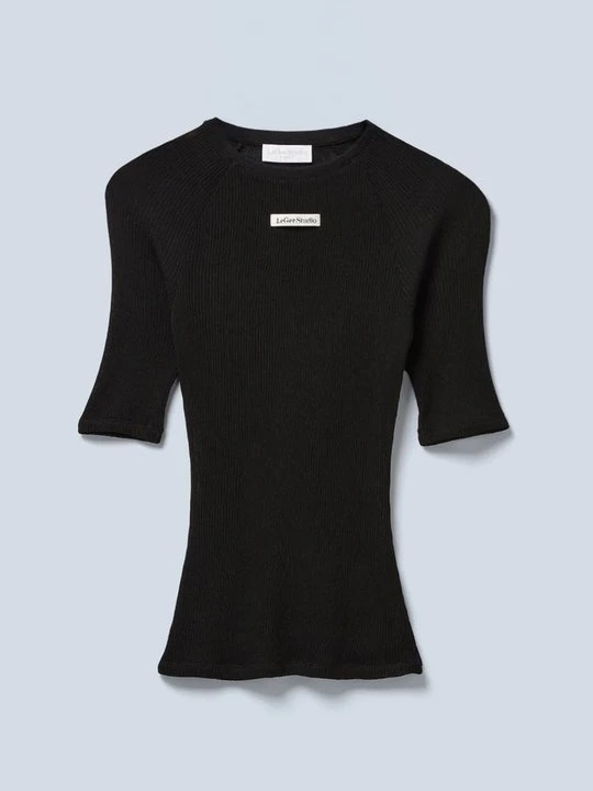 Zdjęcie produktu T-shirt basic LeGer czarny
