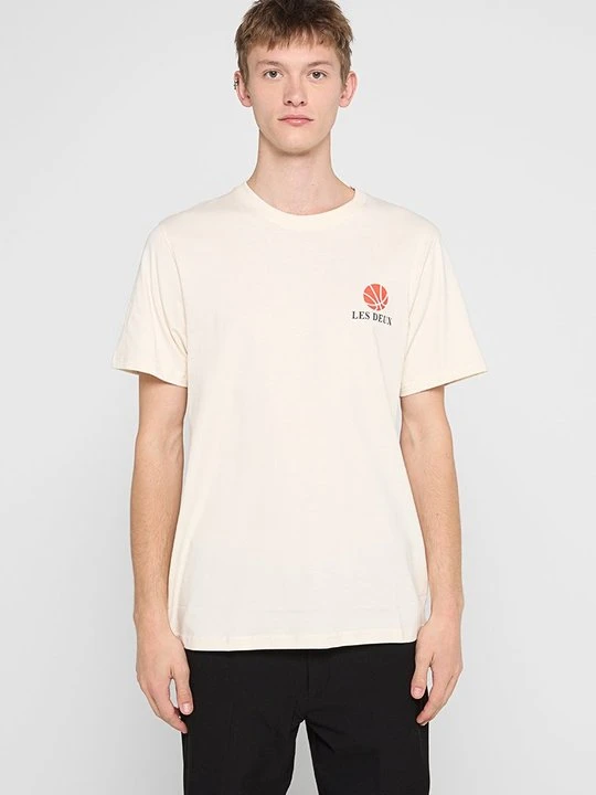 Zdjęcie produktu T-shirt basic Les Deux mleczny