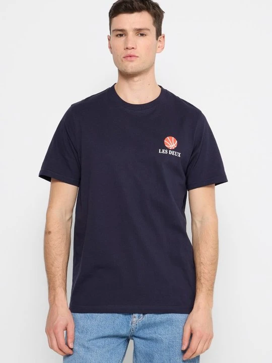 Zdjęcie produktu T-shirt basic Les Deux granatowy