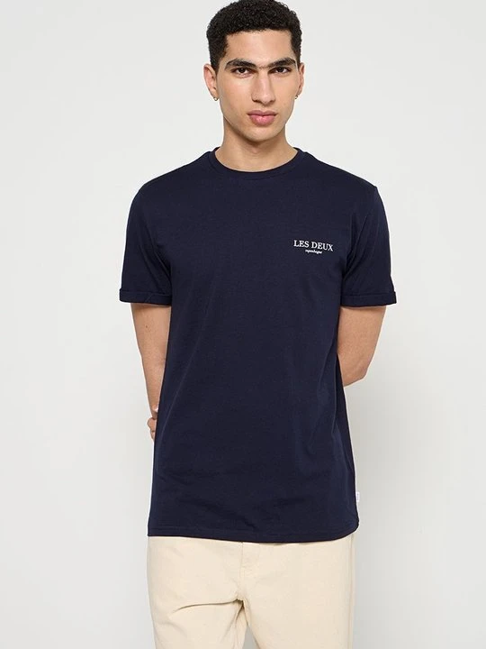 Zdjęcie produktu T-shirt basic Les Deux granatowy