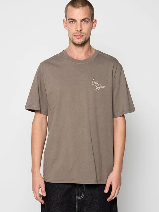 Zdjęcie produktu T-shirt basic Les Deux brązowy