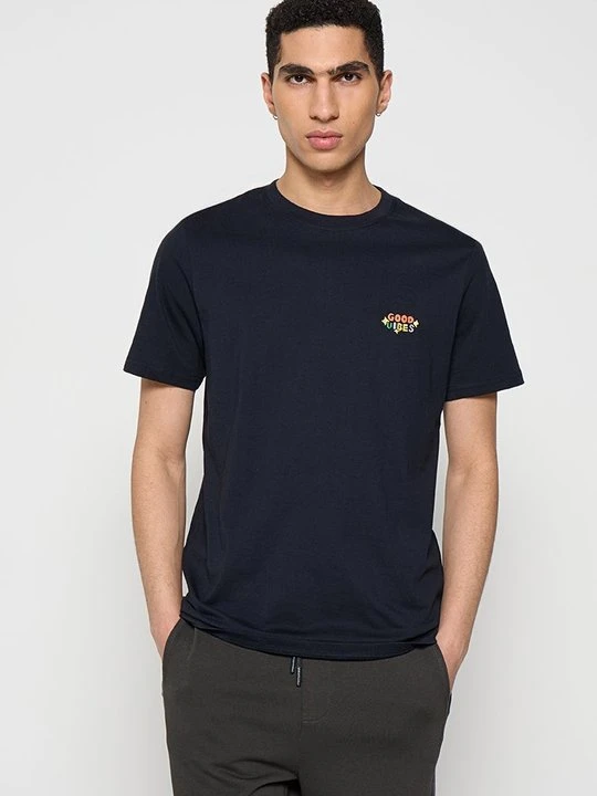 Zdjęcie produktu T-shirt basic lindbergh granatowy