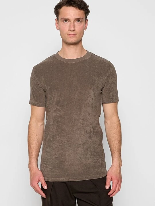 Zdjęcie produktu T-shirt basic lindbergh brązowy
