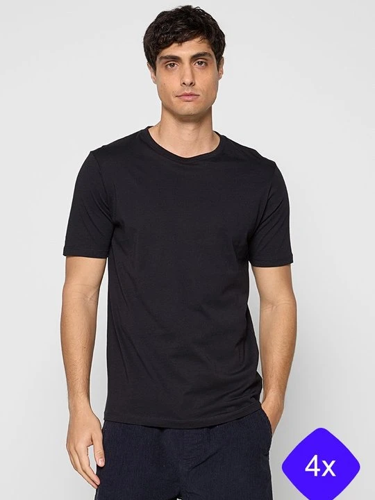 Zdjęcie produktu T-shirt basic lindbergh czarny
