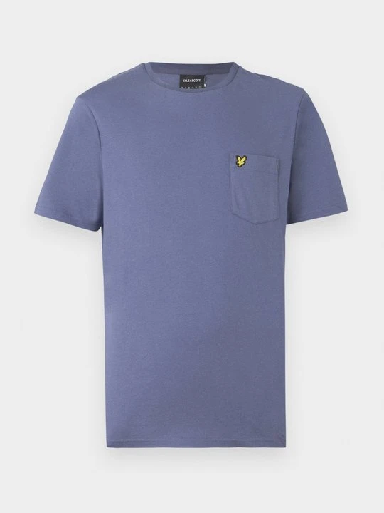 Zdjęcie produktu T-shirt basic Lyle & Scott ciemnoliliowy