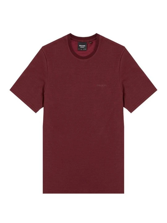 Zdjęcie produktu T-shirt basic Lyle & Scott bordowy