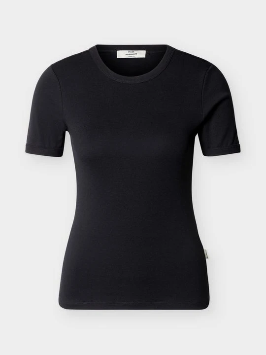Zdjęcie produktu T-shirt basic Mads Nørgaard czarny