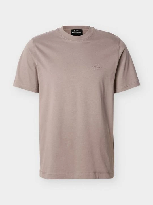 Zdjęcie produktu T-shirt basic Mads Nørgaard jasny brąz