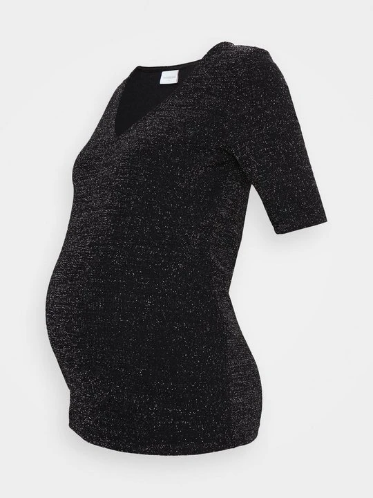 Zdjęcie produktu T-shirt basic Mamalicious czarny