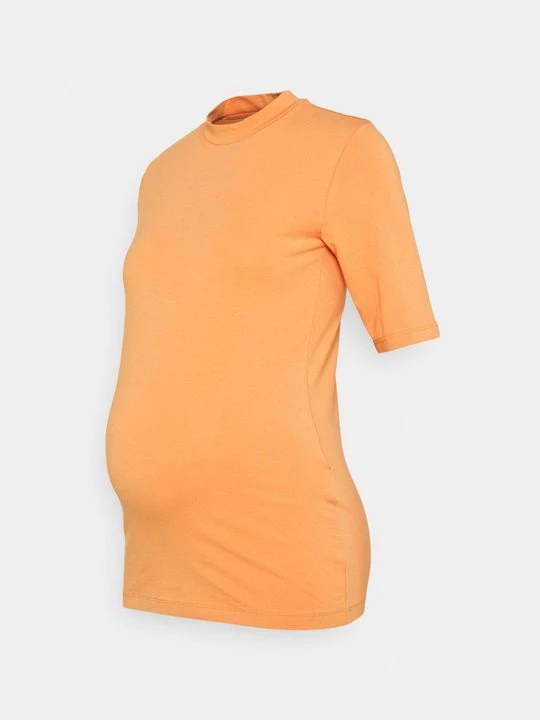 Zdjęcie produktu T-shirt basic Mamalicious pomarańczowy