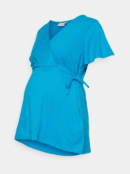Zdjęcie produktu T-shirt basic Mamalicious niebieski