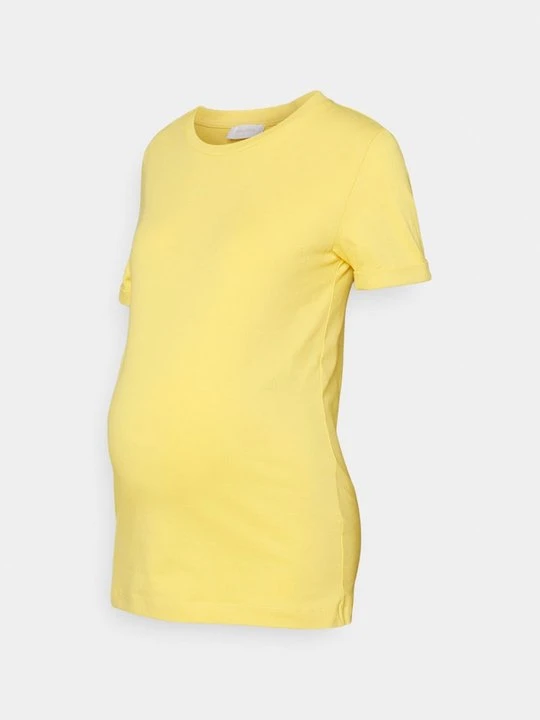 Zdjęcie produktu T-shirt basic Mamalicious żółty