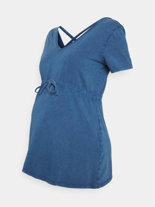 Zdjęcie produktu T-shirt basic Mamalicious niebieski