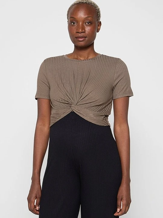 Zdjęcie produktu T-shirt basic Mamalicious taupe