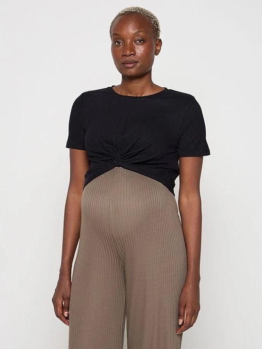 Zdjęcie produktu T-shirt basic Mamalicious czarny