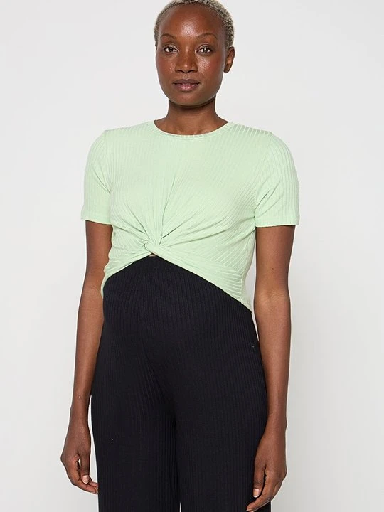 Zdjęcie produktu T-shirt basic Mamalicious zielony