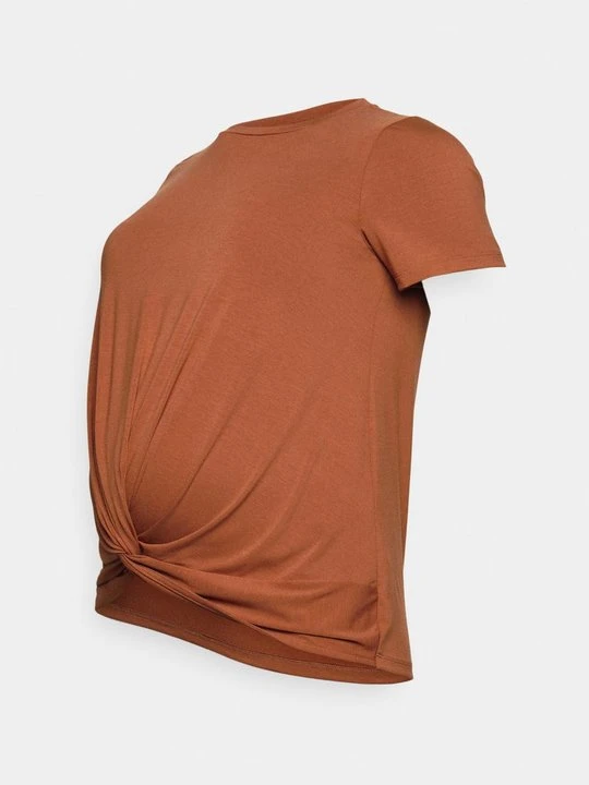 Zdjęcie produktu T-shirt basic Mamalicious brązowy