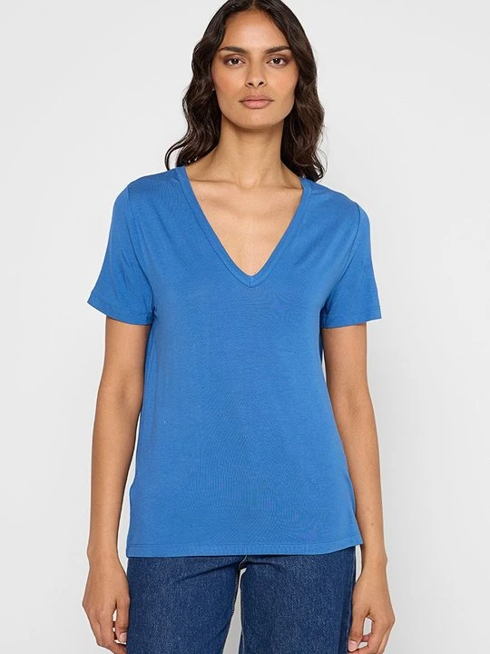 Zdjęcie produktu T-shirt basic Mango niebieski
