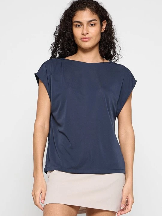 Zdjęcie produktu T-shirt basic Mango granatowy