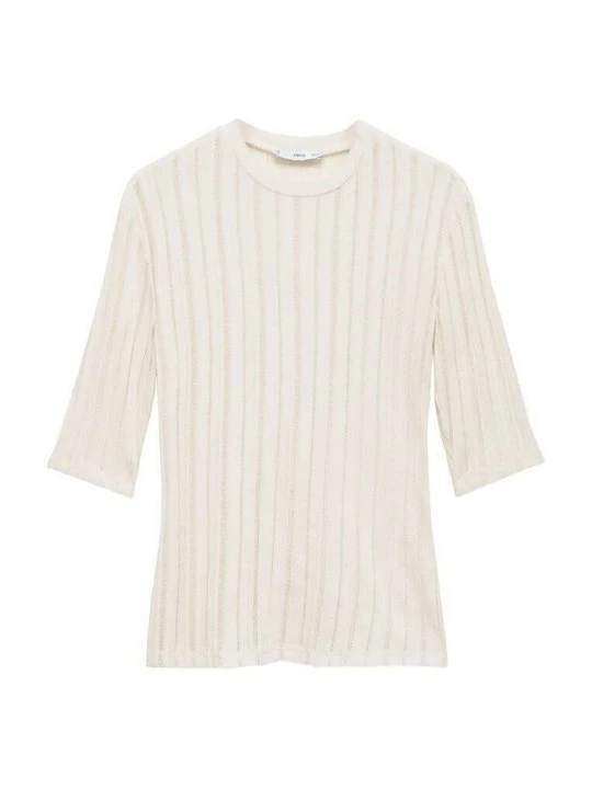 Zdjęcie produktu T-shirt basic Mango mleczny