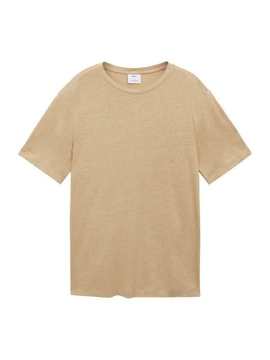 Zdjęcie produktu T-shirt basic Mango beżowy