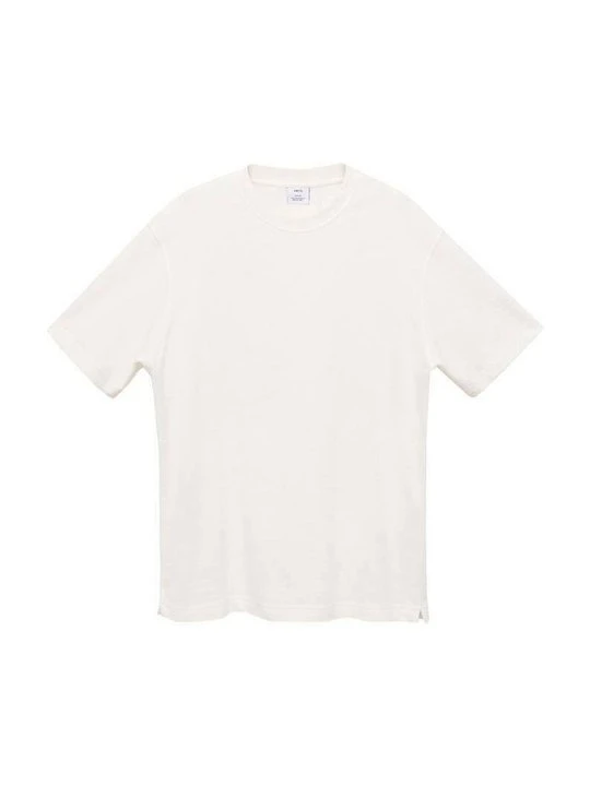 Zdjęcie produktu T-shirt basic Mango mleczny